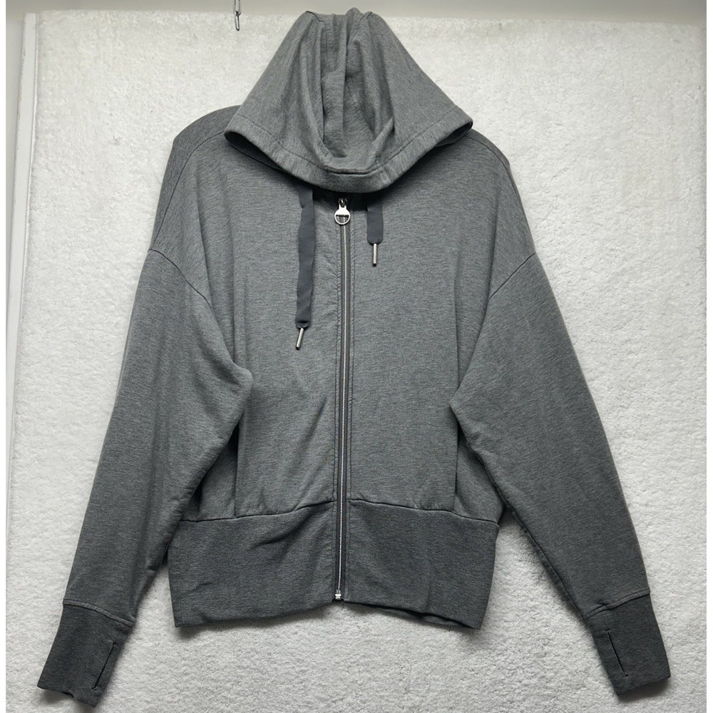 Athleta Womens Size S Gray Long Sleeve Balance Pullover Sweatshirt (T4)